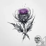 Tattoo sketch thistle, tattoo flash sheet des… – tattoo sketch (№1756038925_0, 24.08.2025 12:35) — tattoovalue.net
