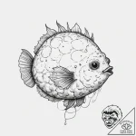 Tattoo sketch balloonfish, tattoo line art, o… – tattoo sketch (№1756041701_0, 24.08.2025 13:21) — tattoovalue.net