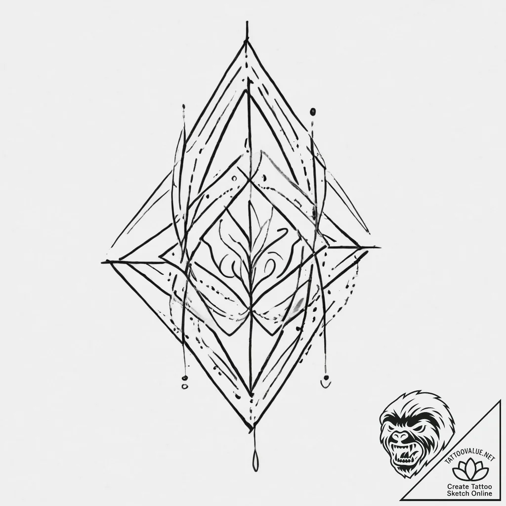 Tattoo sketch elemental, concept art for tatt... - tattoo sketch (№1756042093_0, 24.08.2025 13:28) — tattoovalue.net