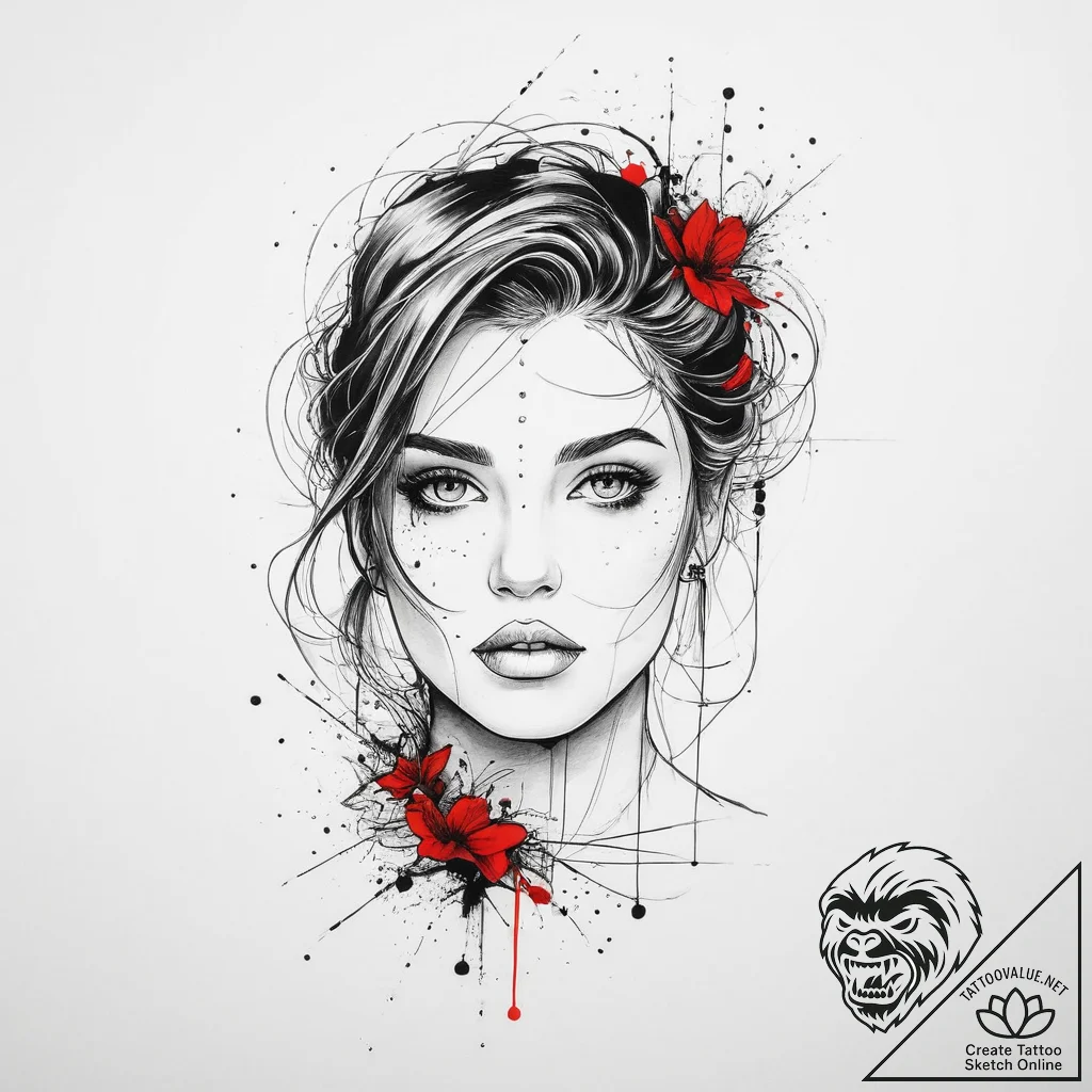 Tattoo sketch expression, tattoo drawing outl... - tattoo sketch (№1756042687_0, 24.08.2025 13:38) — tattoovalue.net