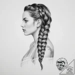 Tattoo sketch braid – tattoo sketch (№1756043475_0, 24.08.2025 13:51) — tattoovalue.net
