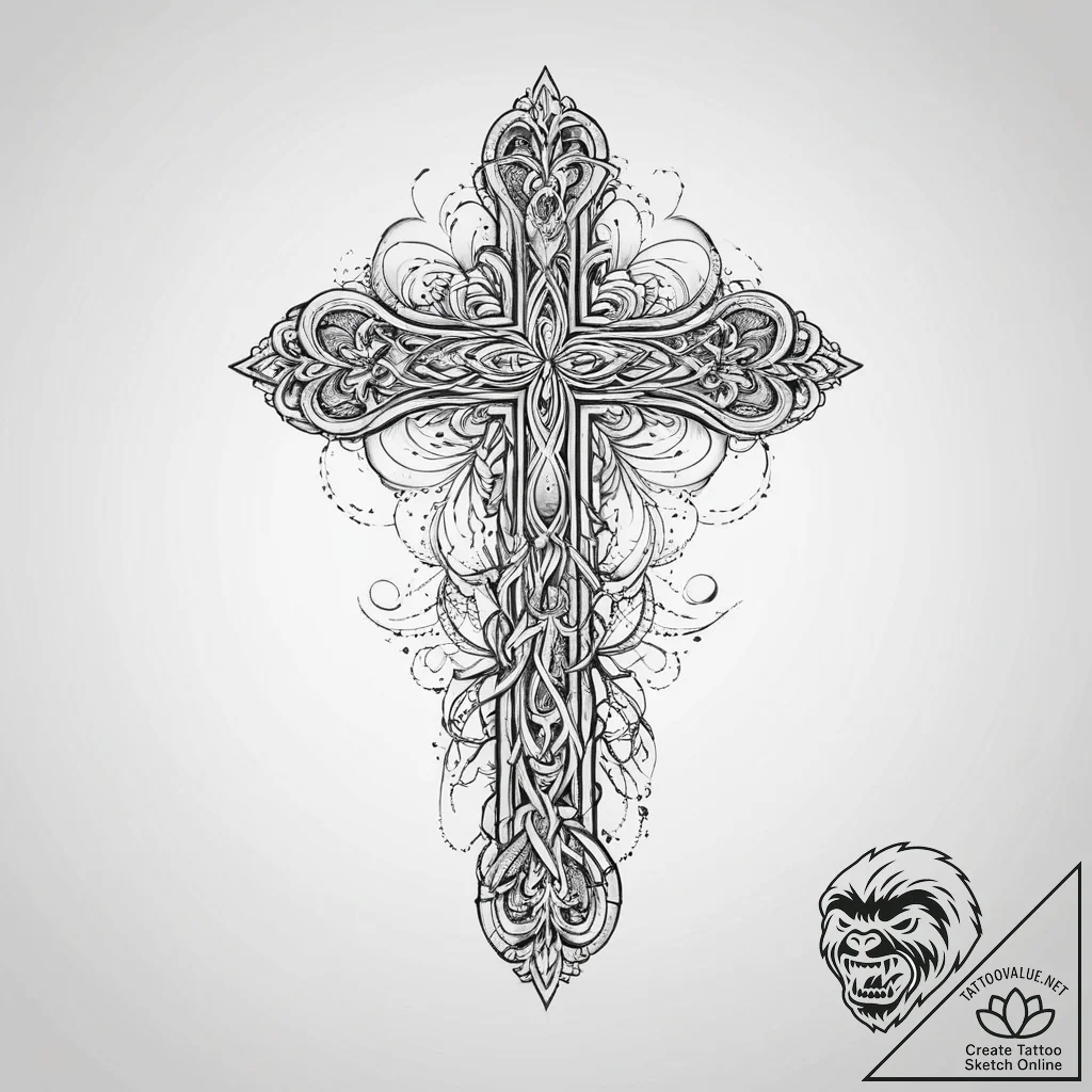 Tattoo sketch elegant comb tattoo, artistic t... - tattoo sketch (№1756043871_0, 24.08.2025 13:57) — tattoovalue.net