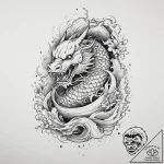 Tattoo sketch holy scene, ink illustration fo… – tattoo sketch (№1756044273_0, 24.08.2025 14:04) — tattoovalue.net