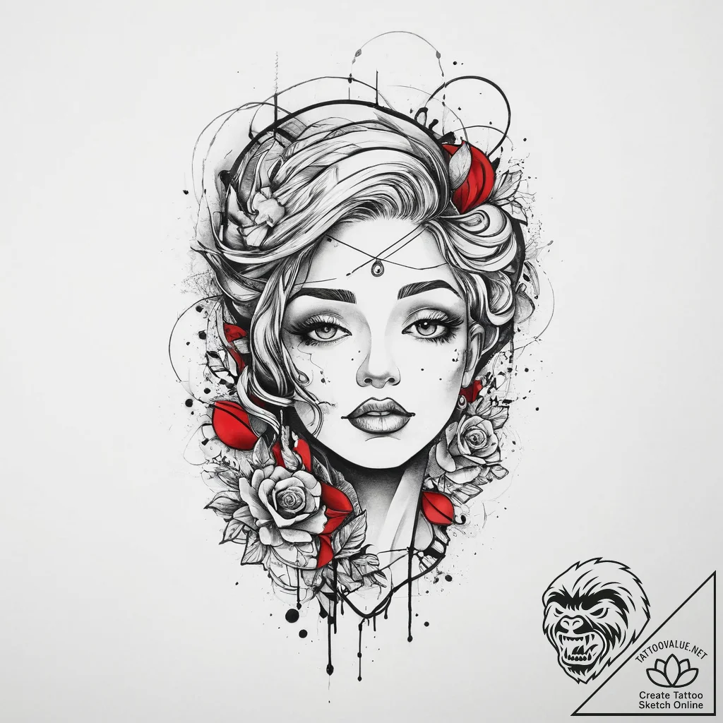 Tattoo sketch bright, tattoo sketch design, o... - tattoo sketch (№1756044670_0, 24.08.2025 14:11) — tattoovalue.net