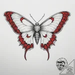 Tattoo sketch ghost moth, tattoo sketch desig… – tattoo sketch (№1756044866_0, 24.08.2025 14:14) — tattoovalue.net