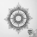 Tattoo sketch holy cosmos – tattoo sketch (№1756046253_0, 24.08.2025 14:37) — tattoovalue.net