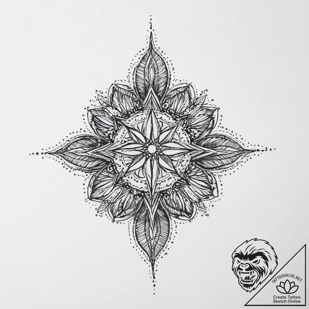 Tattoo sketch blessed, tattoo flash sheet des... - tattoo sketch (№1756047240_0, 24.08.2025 14:54) — tattoovalue.net