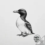 Tattoo sketch guillemot – tattoo sketch (№1756047632_0, 24.08.2025 15:00) — tattoovalue.net