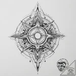 Tattoo sketch cosmic self, ink illustration f… – tattoo sketch (№1756048025_0, 24.08.2025 15:07) — tattoovalue.net