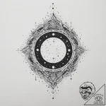 Tattoo sketch cosmic self, tattoo sketch desi… – tattoo sketch (№1756050205_0, 24.08.2025 15:43) — tattoovalue.net