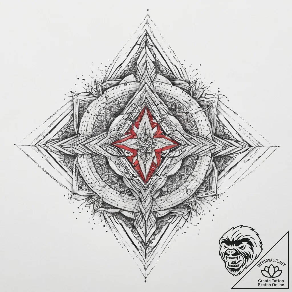 Tattoo sketch mystical narrative, ink illustr... - tattoo sketch (№1756051813_0, 24.08.2025 16:10) — tattoovalue.net