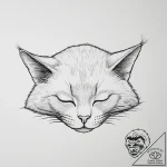 Tattoo sketch sleeping cat, tattoo sketch des… – tattoo sketch (№1756053998_0, 24.08.2025 16:46) — tattoovalue.net