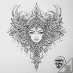 Tattoo sketch divine character, tattoo drawin… – tattoo sketch (№1756056166_0, 24.08.2025 17:22) — tattoovalue.net