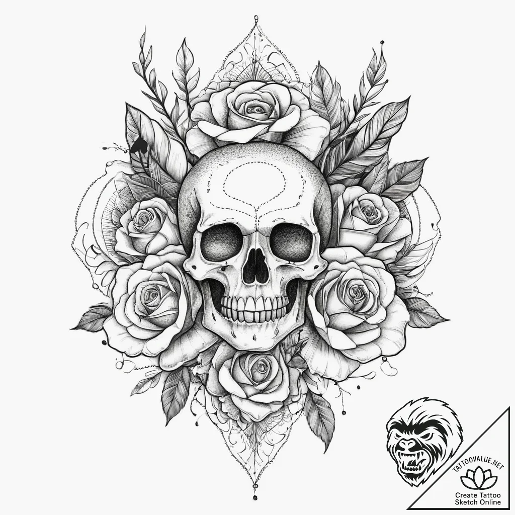Tattoo sketch a magical creature, tattoo flas... - tattoo sketch (№1756056364_0, 24.08.2025 17:26) — tattoovalue.net