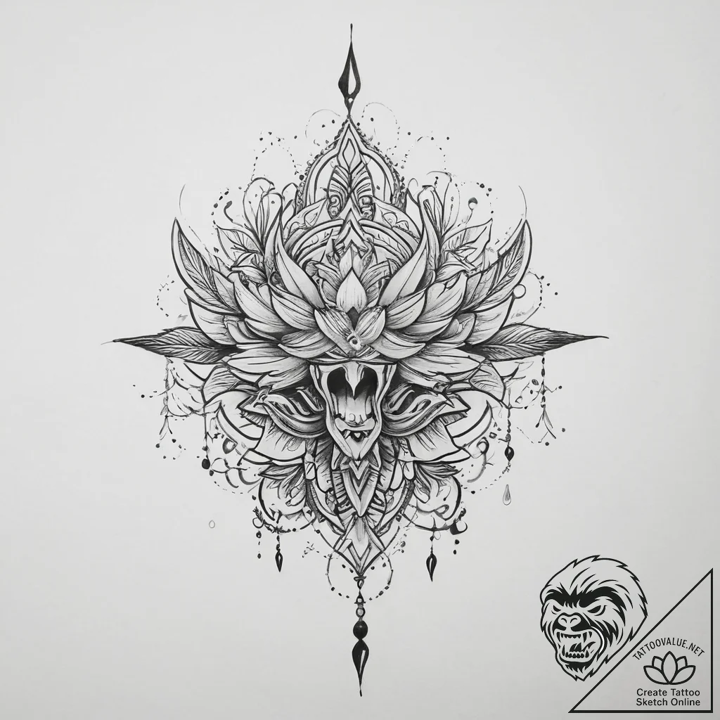 Tattoo sketch beginning - tattoo sketch (№1756056561_0, 24.08.2025 17:29) — tattoovalue.net