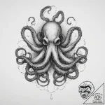 Tattoo sketch kraken tentacles, tattoo flash… – tattoo sketch (№1756056954_0, 24.08.2025 17:35) — tattoovalue.net