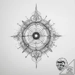 Tattoo sketch cosmic past – tattoo sketch (№1756057546_0, 24.08.2025 17:45) — tattoovalue.net