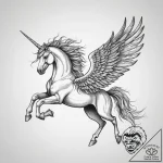 Tattoo sketch pegasus, concept art for tattoo… – tattoo sketch (№1756058139_0, 24.08.2025 17:55) — tattoovalue.net