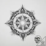 Tattoo sketch cosmic existence, tattoo flash… – tattoo sketch (№1756058732_0, 24.08.2025 18:05) — tattoovalue.net