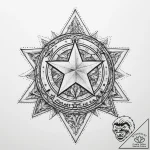 Tattoo sketch captain america star, ink illus… – tattoo sketch (№1756059125_0, 24.08.2025 18:12) — tattoovalue.net