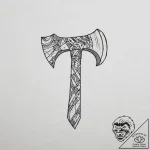 Tattoo sketch hands with an axe, tattoo sketc… – tattoo sketch (№1756060718_0, 24.08.2025 18:38) — tattoovalue.net