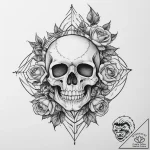Tattoo sketch skeleton, tattoo drawing outlin… – tattoo sketch (№1756061724_0, 24.08.2025 18:55) — tattoovalue.net