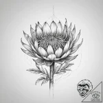 Tattoo sketch spoon protea, tattoo sketch des… – tattoo sketch (№1756062520_0, 24.08.2025 19:08) — tattoovalue.net