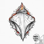 Tattoo sketch shell, concept art for tattoo,… – tattoo sketch (№1756062923_0, 24.08.2025 19:15) — tattoovalue.net