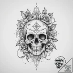 Tattoo sketch lock, tattoo line art, soft whi… – tattoo sketch (№1756063324_0, 24.08.2025 19:22) — tattoovalue.net