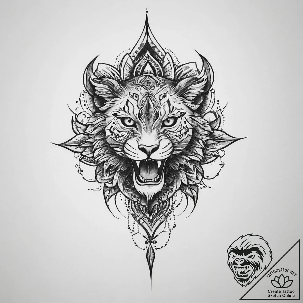 Tattoo sketch brown - tattoo sketch (№1756063525_0, 24.08.2025 19:25) — tattoovalue.net