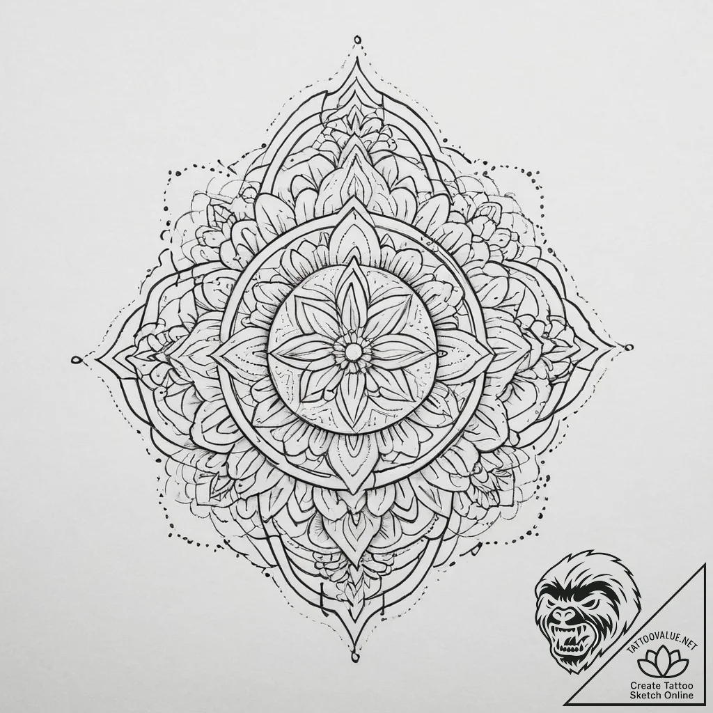 Tattoo sketch flower crown tattoo, concept ar... - tattoo sketch (№1756063928_0, 24.08.2025 19:32) — tattoovalue.net
