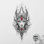 Tattoo sketch mystical representation, artist… – tattoo sketch (№1756066147_0, 24.08.2025 20:09) — tattoovalue.net