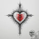 Tattoo sketch heart tattoo, ink illustration… – tattoo sketch (№1756066757_0, 24.08.2025 20:19) — tattoovalue.net
