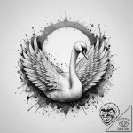 Tattoo sketch swan tattoo, ink illustration f… – tattoo sketch (№1756067560_0, 24.08.2025 20:32) — tattoovalue.net