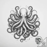 Tattoo sketch kraken tentacles – tattoo sketch (№1756067758_0, 24.08.2025 20:35) — tattoovalue.net