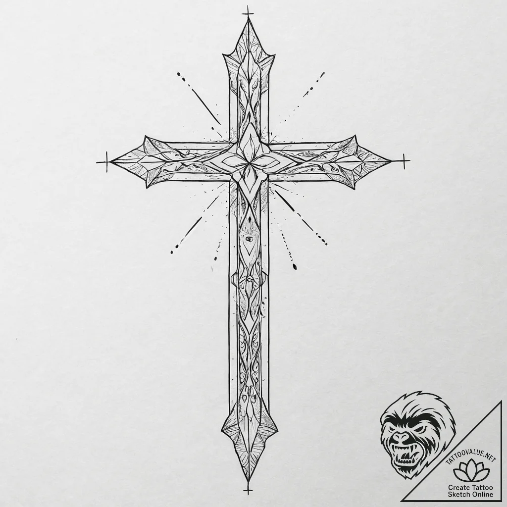 Tattoo sketch geometric minimalist, tattoo li... - tattoo sketch (№1756068958_0, 24.08.2025 20:55) — tattoovalue.net