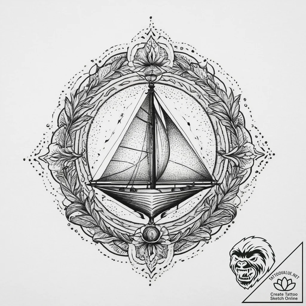 Tattoo sketch harmony, artistic tattoo sketch... - tattoo sketch (№1756069160_0, 24.08.2025 20:59) — tattoovalue.net
