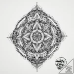 Tattoo sketch sacred geometry, ink illustrati… – tattoo sketch (№1756077318_0, 24.08.2025 23:15) — tattoovalue.net