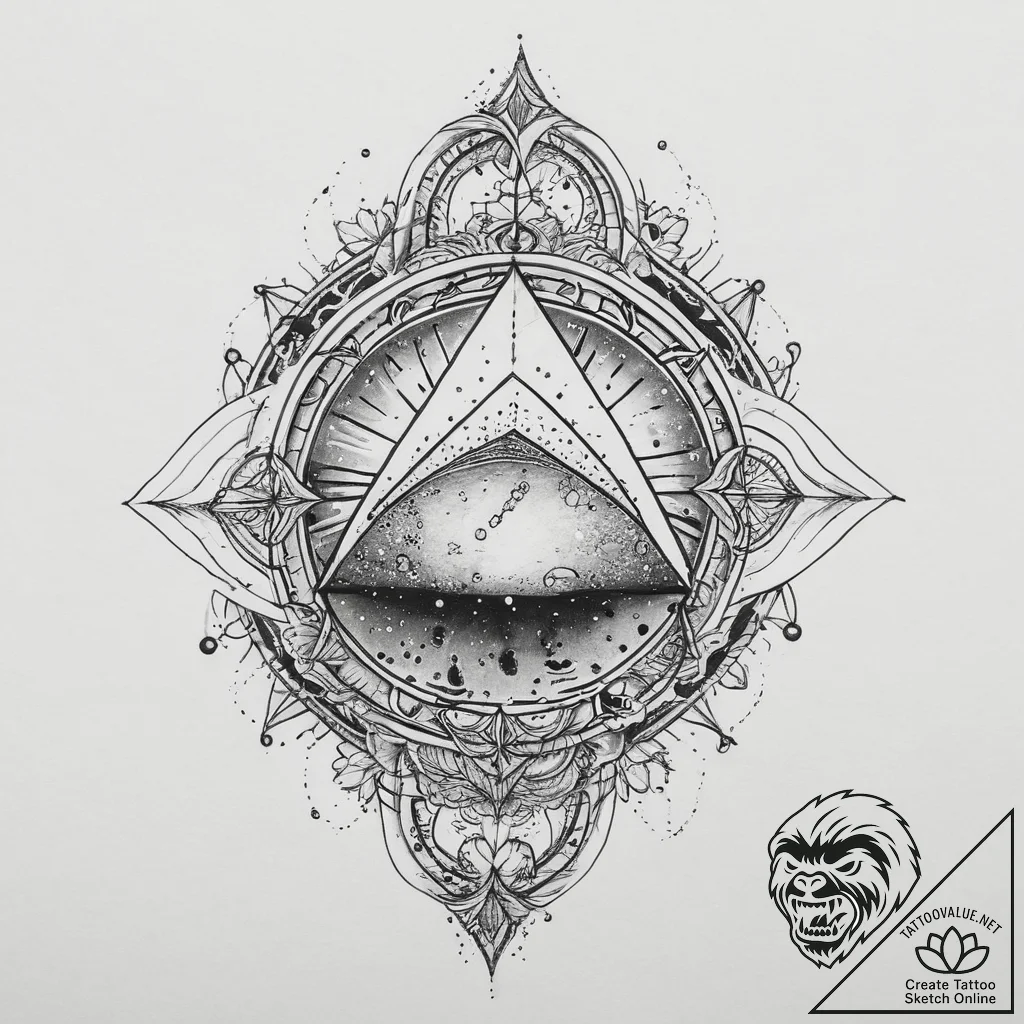 Tattoo sketch cosmic tale, tattoo flash sheet... - tattoo sketch (№1756079120_0, 24.08.2025 23:45) — tattoovalue.net