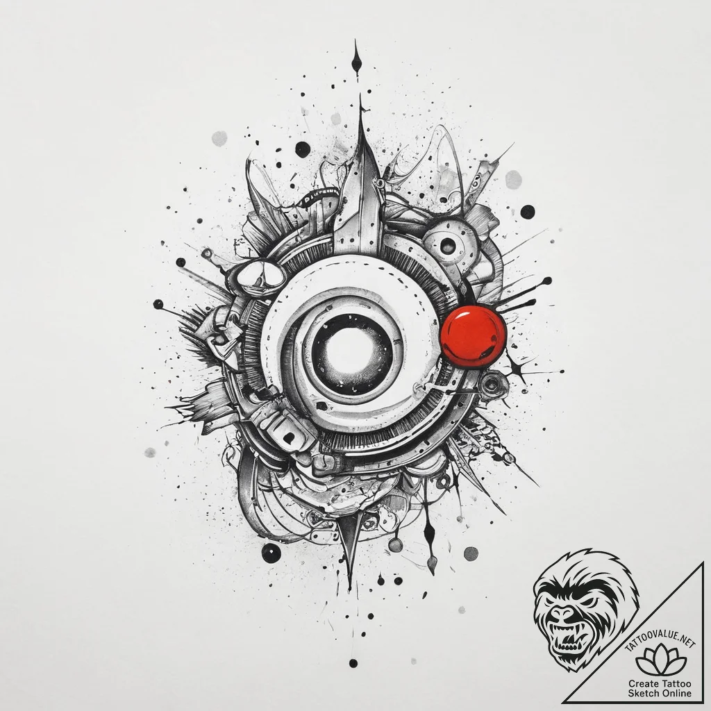 Tattoo sketch cosmic ground, tattoo sketch de... - tattoo sketch (№1756082747_0, 25.08.2025 00:45) — tattoovalue.net