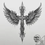 Tattoo sketch wings, concept art for tattoo,… – tattoo sketch (№1756084341_0, 25.08.2025 01:12) — tattoovalue.net