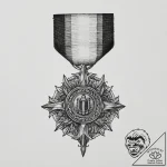 Tattoo sketch military medal, ink illustratio… – tattoo sketch (№1756085939_0, 25.08.2025 01:38) — tattoovalue.net