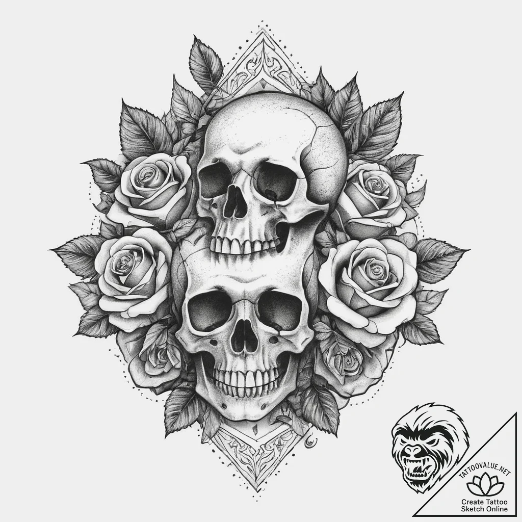 Tattoo sketch village, tattoo line art, dotwo... - tattoo sketch (№1756086938_0, 25.08.2025 01:55) — tattoovalue.net