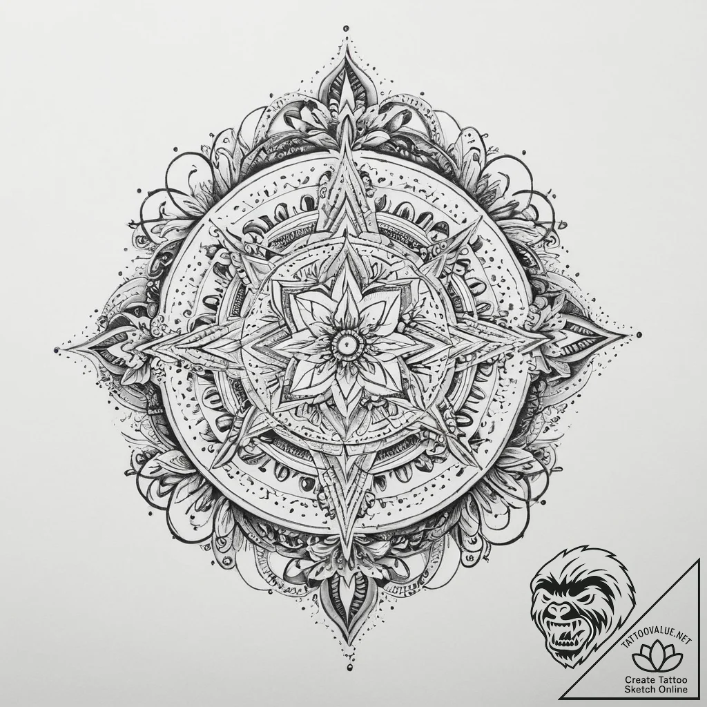 Tattoo sketch cosmic tale, tattoo drawing out... - tattoo sketch (№1756087537_0, 25.08.2025 02:05) — tattoovalue.net