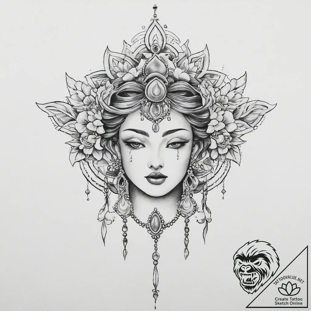 Tattoo sketch jade - tattoo sketch (№1756089347_0, 25.08.2025 02:35) — tattoovalue.net
