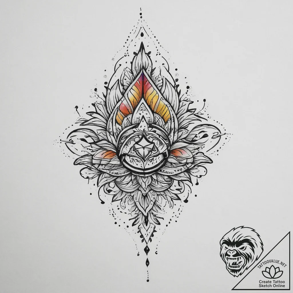 Tattoo sketch needle, tattoo flash sheet desi... - tattoo sketch (№1756089947_0, 25.08.2025 02:45) — tattoovalue.net