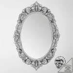 Tattoo sketch mirror – tattoo sketch (№1756091725_0, 25.08.2025 03:15) — tattoovalue.net