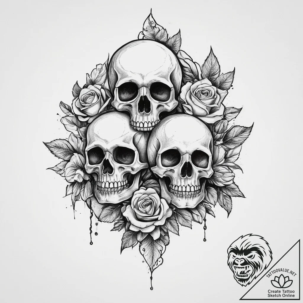 Tattoo sketch sacred person, ink illustration... - tattoo sketch (№1756092907_0, 25.08.2025 03:35) — tattoovalue.net