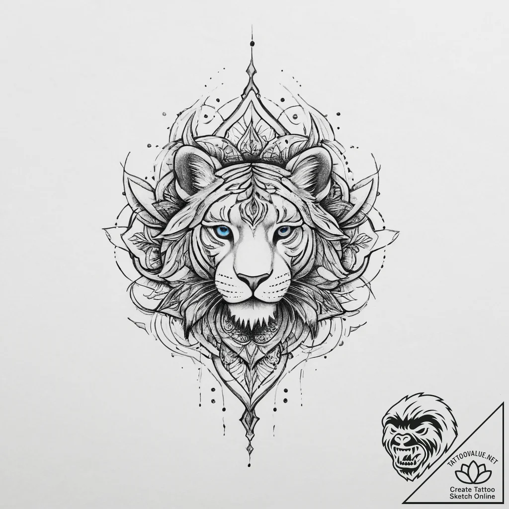 Tattoo sketch color, tattoo line art, on a cl... - tattoo sketch (№1756094100_0, 25.08.2025 03:55) — tattoovalue.net
