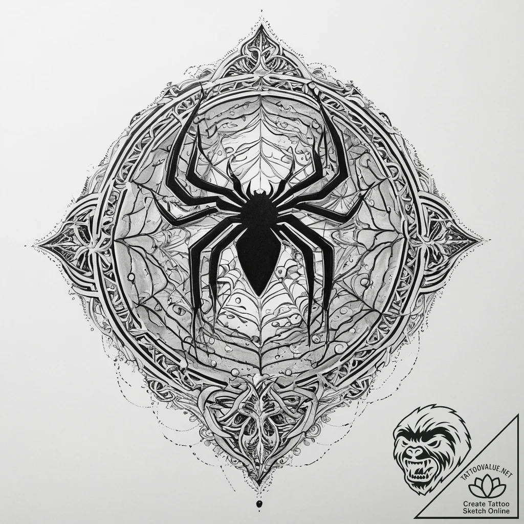 Tattoo sketch spider-man: the animated series... - tattoo sketch (№1756094890_0, 25.08.2025 04:08) — tattoovalue.net